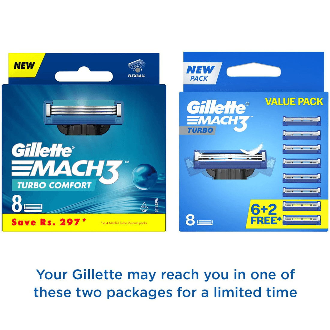 Gillette MACH3 TURBO 替え刃 8個入　12箱セットになります Gillette Mach3 Turbo 替え刃 8個入り 12箱セット。 【公式通販】