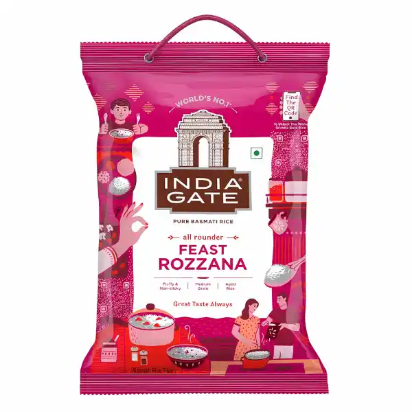 India Gate Feast Rozzana Basmati Rice 5kg - Premium Quality