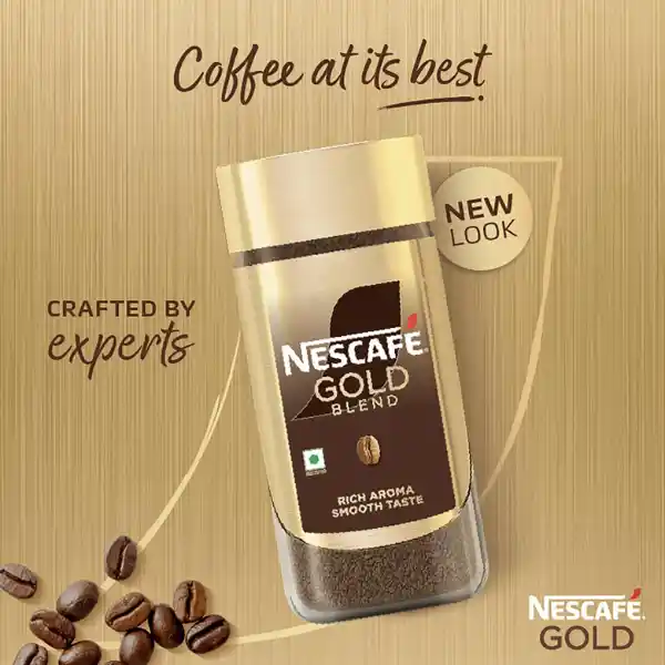 Nescafe Gold Blend Coffee 50 Gm Jar | Rich & Smooth Flavor