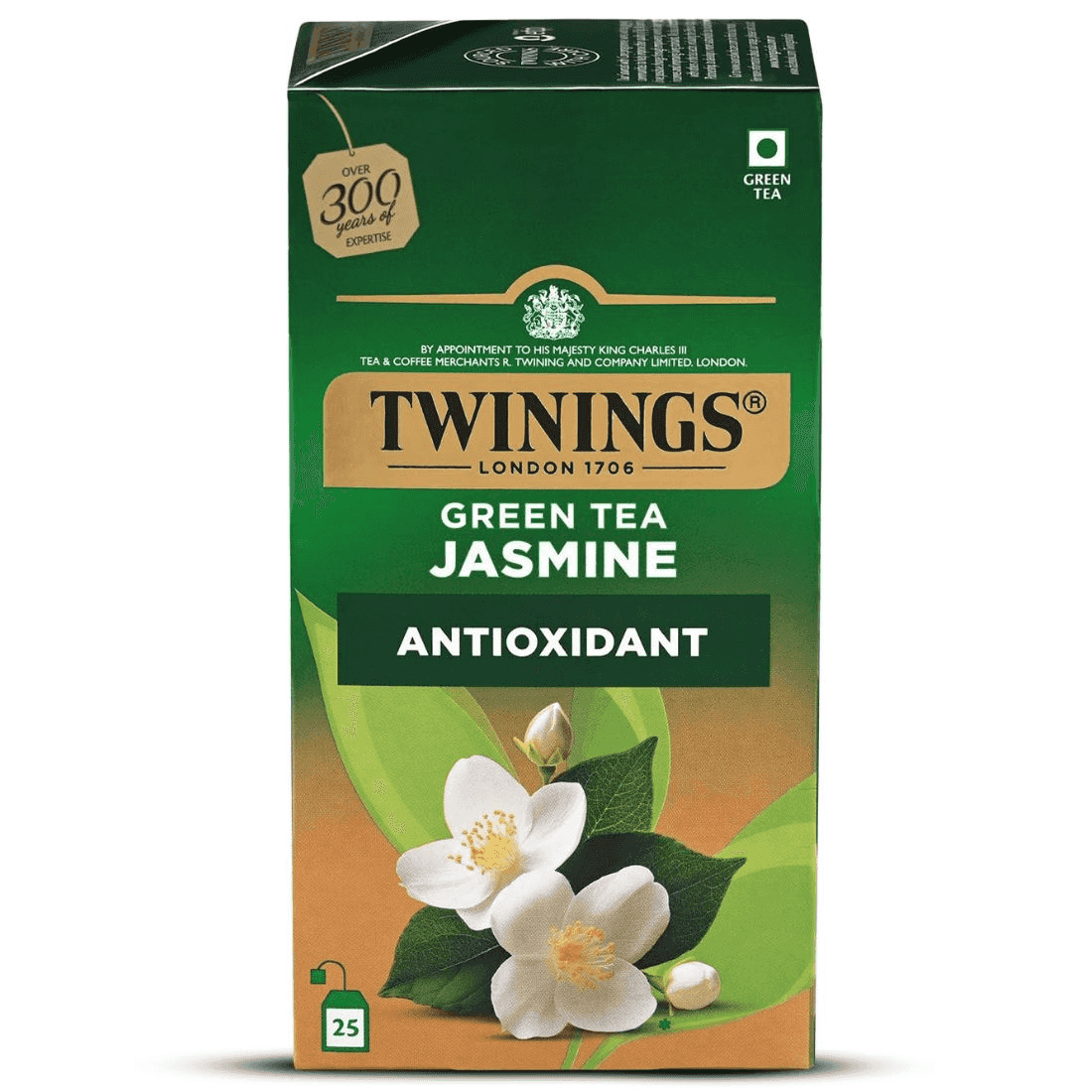 Twinings Green Tea Jasmine Antioxidant 25 Teabags*2 Gm