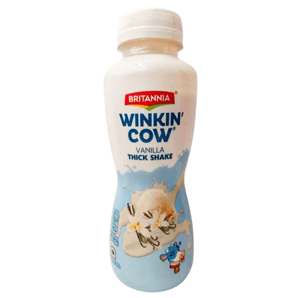 britannia winkin' cow vanilla thick shake 180 ml