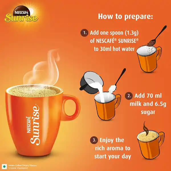 Nescafe Sunrise Coffee 200 Gm Pouch | Rich Flavor & Aroma