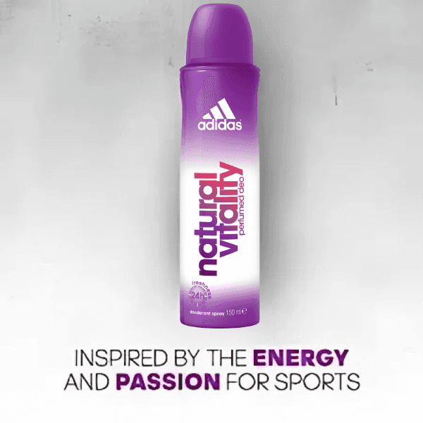 adidas natural vitality deodorant spray 150 ml