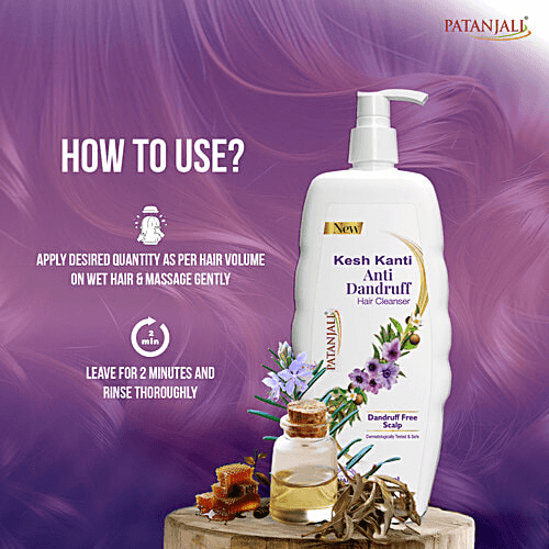 Patanjali Kesh Kanti Anti-Dandruff Shampoo - Healthy Hair