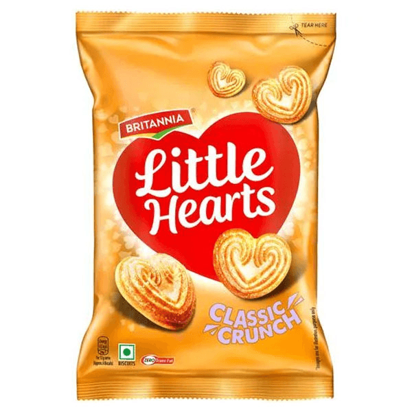 Britannia Little Hearts Classic Biscuits 70 Gm Classic Heart