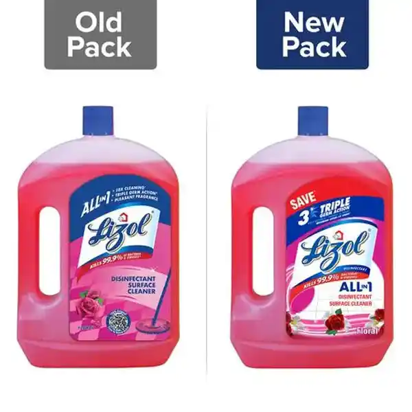 Lizol Floral Disinfectant Surface Cleaner 2 Ltr