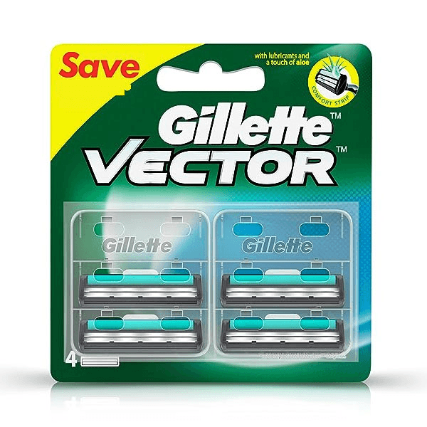 Best Quality Gillette Vector+ Razor Set With 4 Cartridges