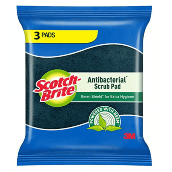 Scotch-Brite Antibacterial Scrub Pad - 3 Units | Superior Cleaning