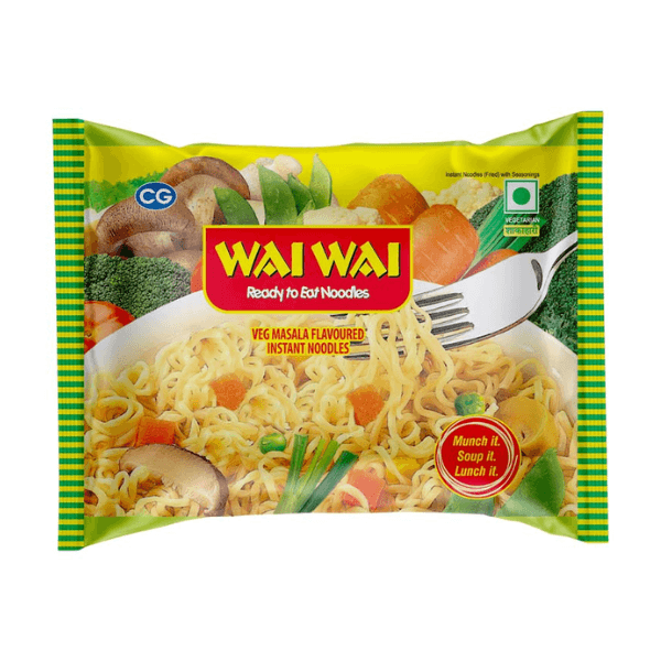 Wai Wai Ready To Eat Noodles - Veg Masala Flavor | Quick Meal