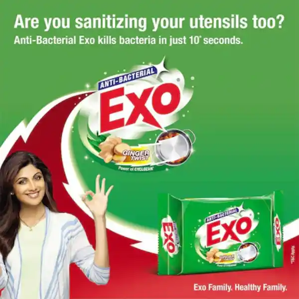 Exo Anti-Bacterial Ginger Twist Dishwash Bar Set - Clean & Fresh