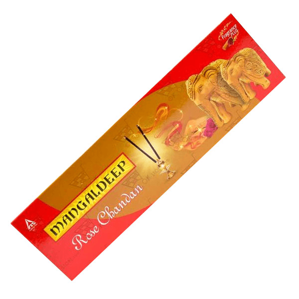 mangaldeep rose chandan agarbattis 95 gm