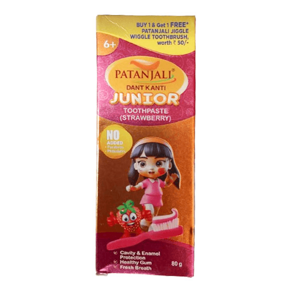 Patanjali Dant Kanti Junior Strawberry Tooth paste 80 gm