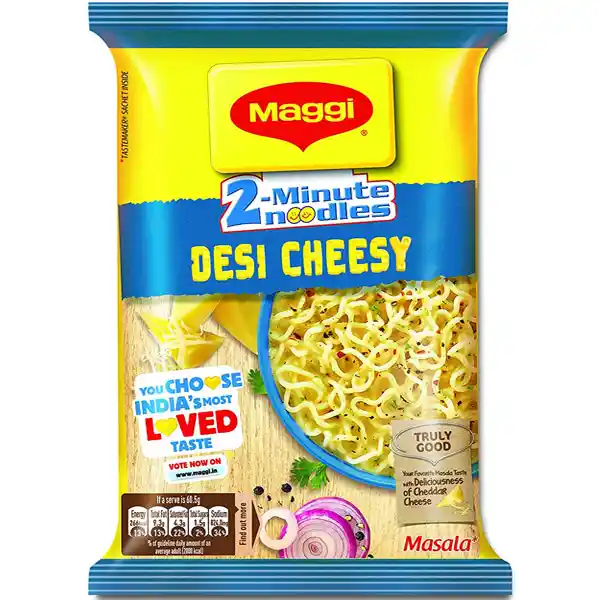maggie05です。 Maggi 2-Minute Desi Cheesy Masala Noodles 1 Pack 60.5 Gm