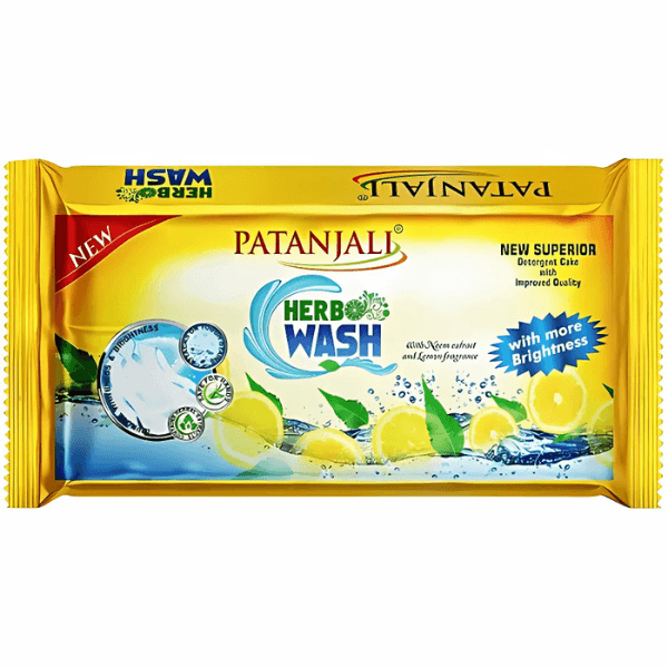 patanjali herbo wash detergent cake 225 gm