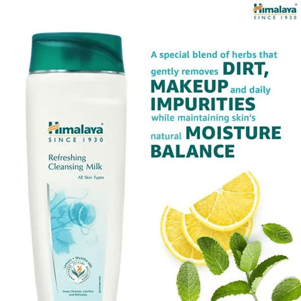 Himalaya Refreshing Cleansing Milk 100 Ml | Gentle Cleanser
