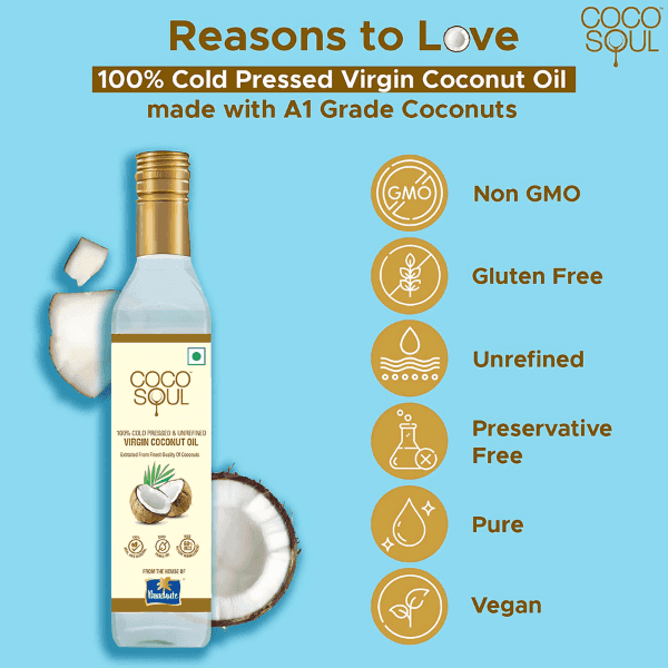 Coco Soul Cold Pressed Virgin Coconut Oil 250 Ml