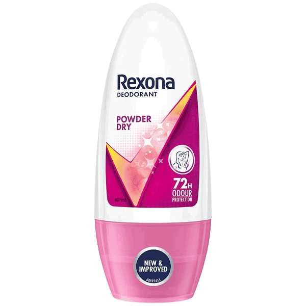 Rexona Powder Dry Roll-On 50ml - Secure All-Day Freshness
