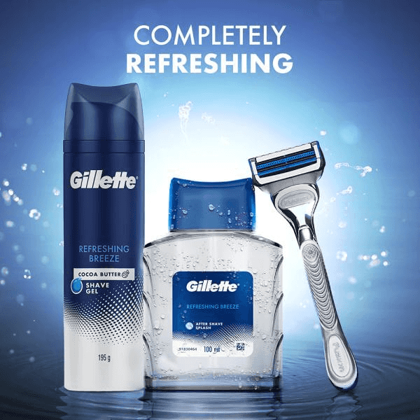 Gillette Refreshing Breeze After Shave Splash 100ml–Fresh Care