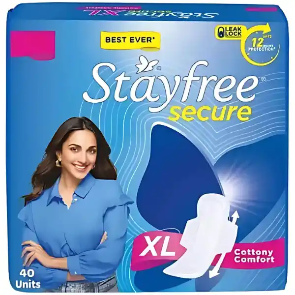 Stayfree Secure Cottony XL Wings Extra Large (40 pads)
