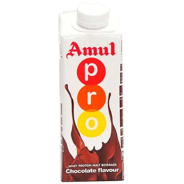 Amul Pro Chocolate Flavour Drink 250 Ml (Tetra Pack)