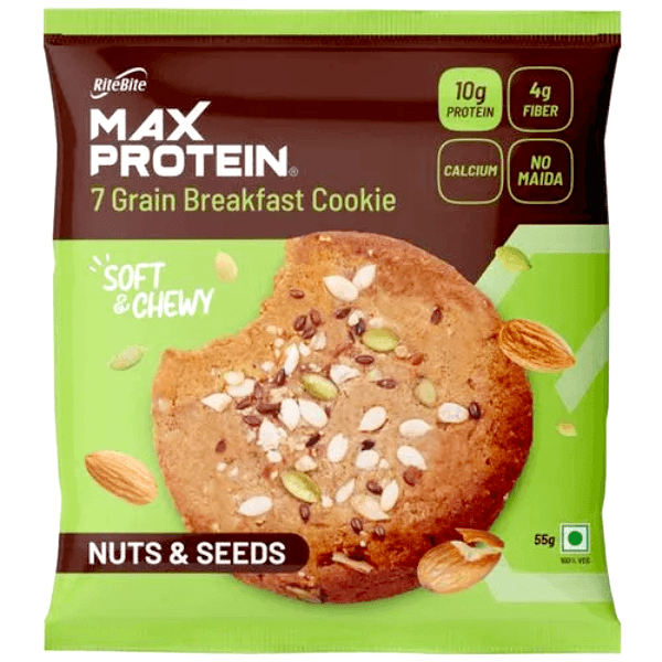 Max Rite Green Rite Bite Max Protein Nuts & Seeds Cookie | 7 Grain Goodness
