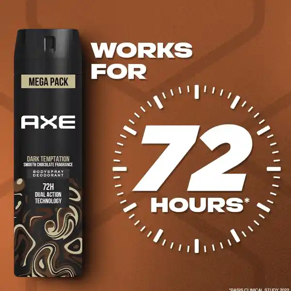 Axe Dark Temptation Body Spray - Irresistible Chocolate Scent